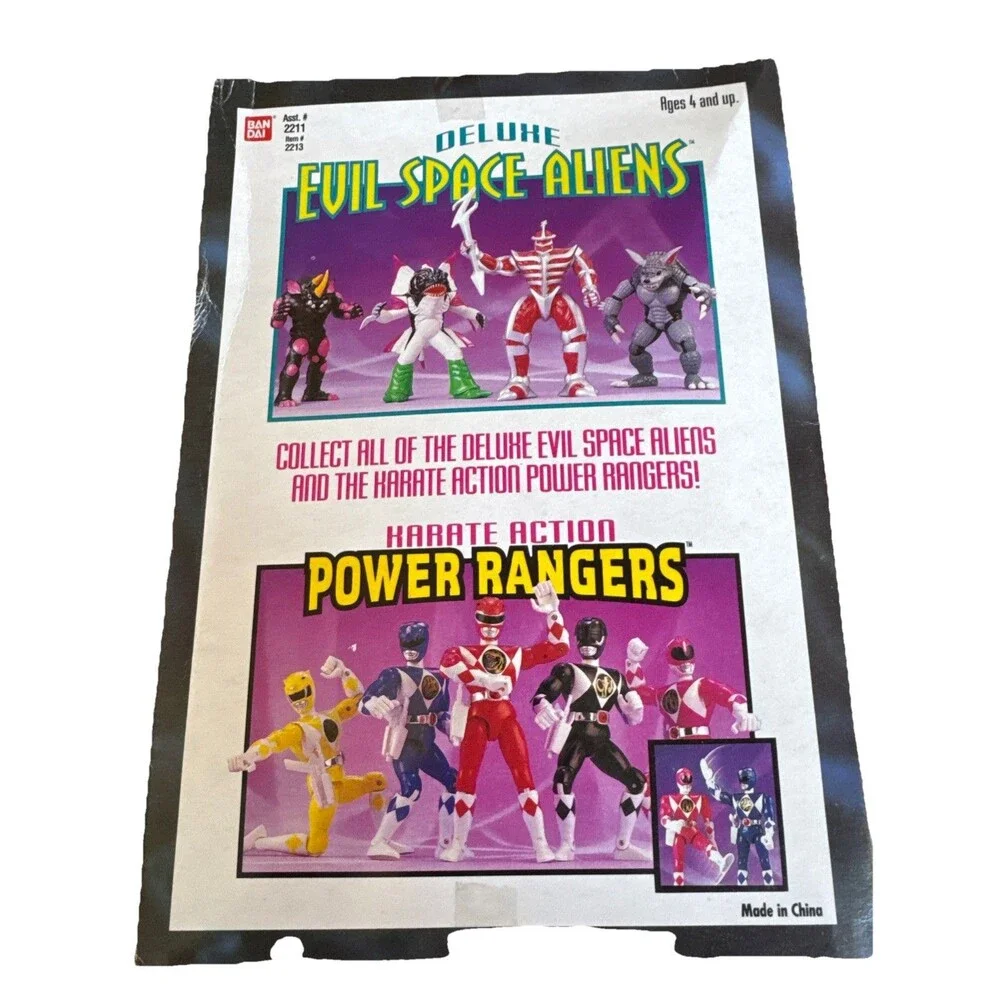 1993 Mighty Morphin Power Rangers Evil Space Aliens Rhino‎ Blaster Figure Bandai